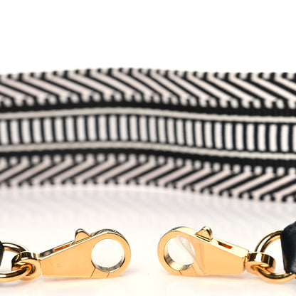 Hermes Toile Swift 50mm Sangle Cavale Shoulder Strap Black Ecru 3 of 5