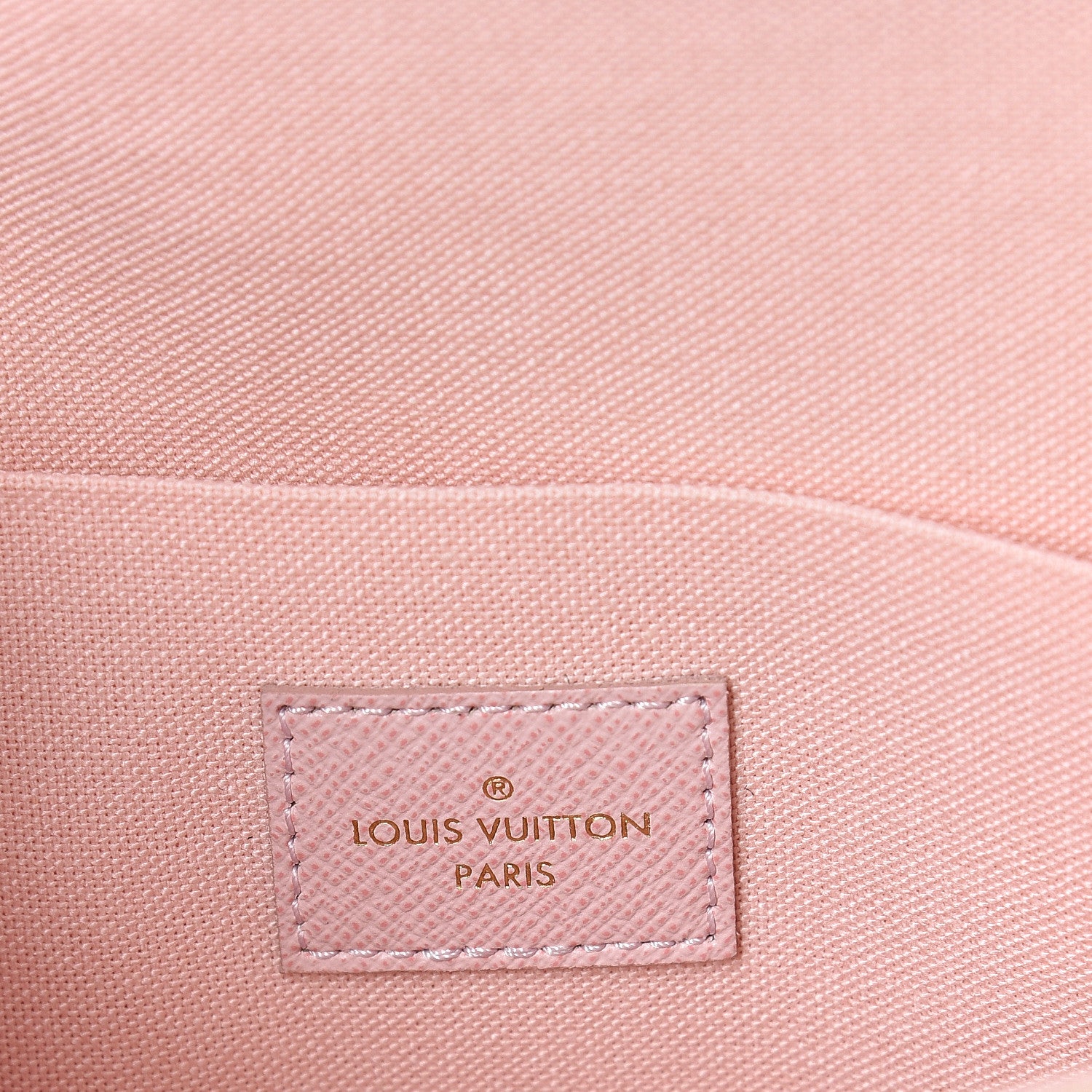 Louis Vuitton Damier Azur Pochette Felicie Chain Wallet Rose Ballerine 7 of 13