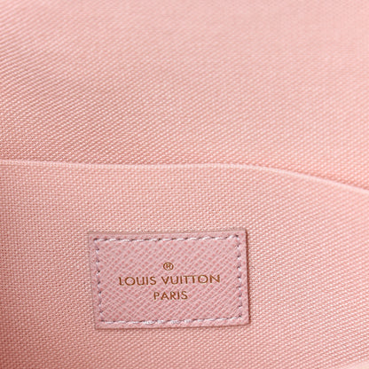 Louis Vuitton Damier Azur Pochette Felicie Chain Wallet Rose Ballerine 7 of 13