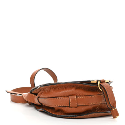 Chloe Calfskin Mini Marcie Round Crossbody Bag Tan 4 of 15