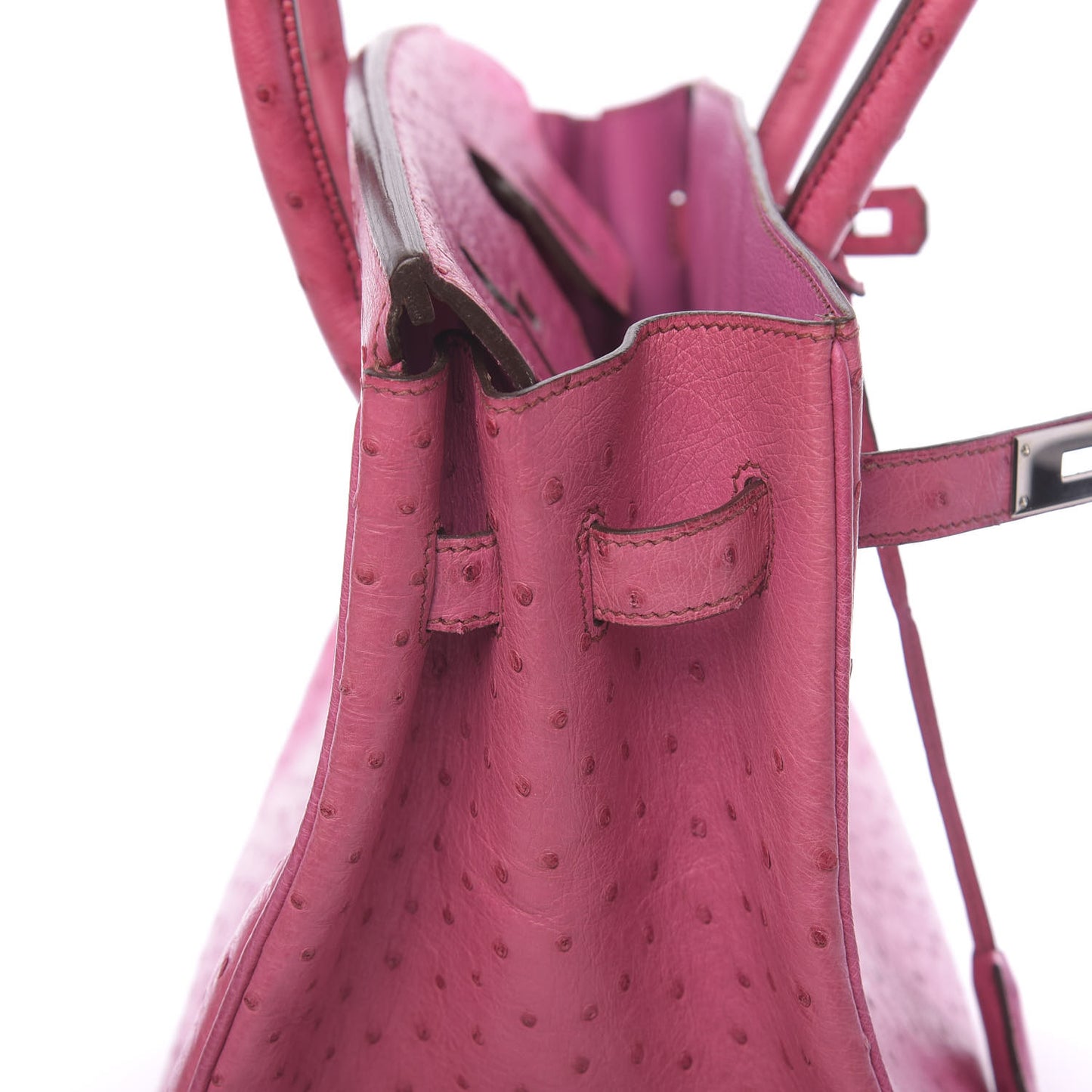 Ostrich Birkin 35 Fuchsia
