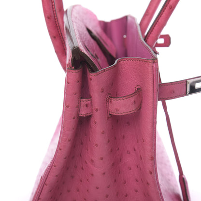 Hermes Ostrich Birkin 35 Fuchsia 24 of 36