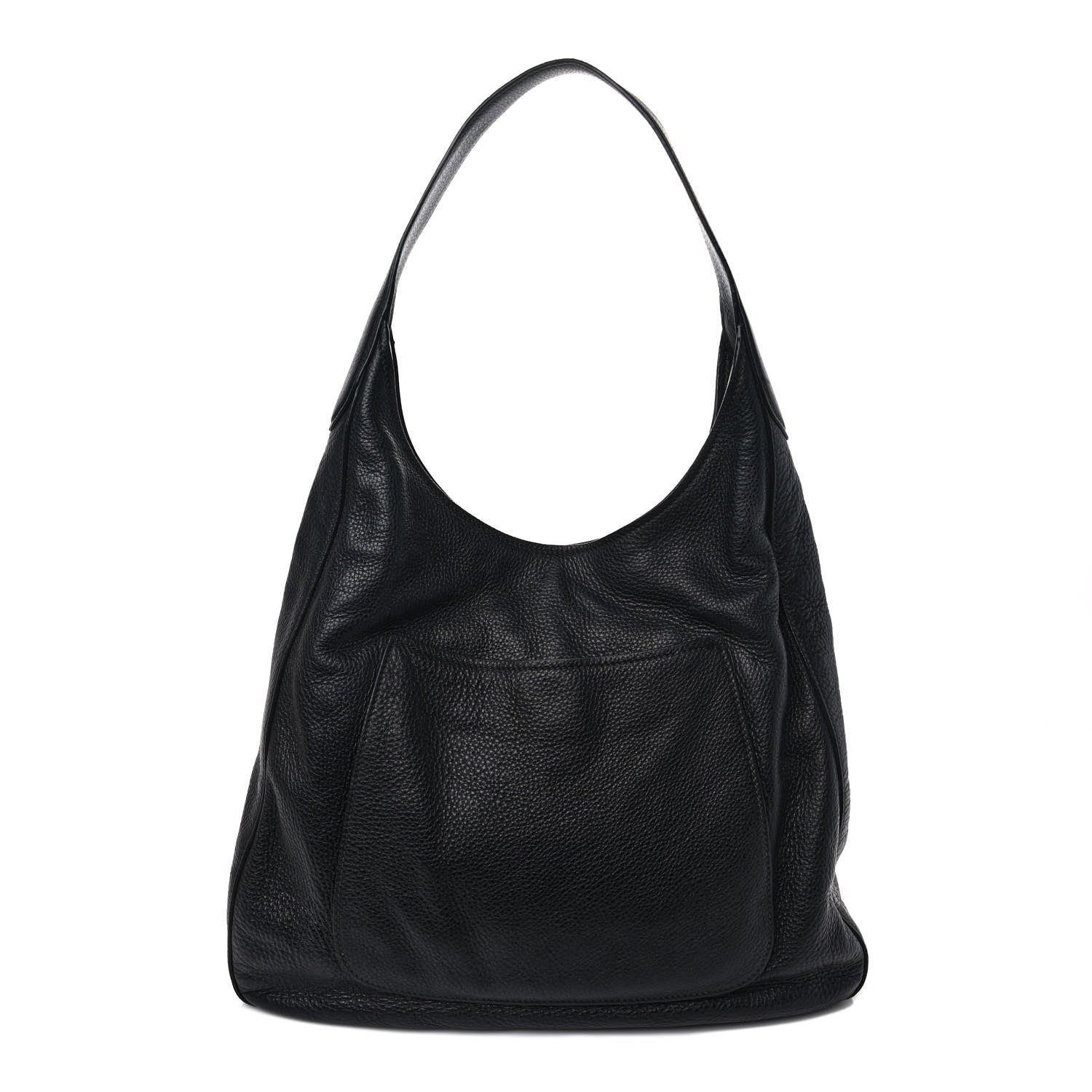 Prada Vitello Daino Medium Pocket Hobo Bag Black 1 of 12