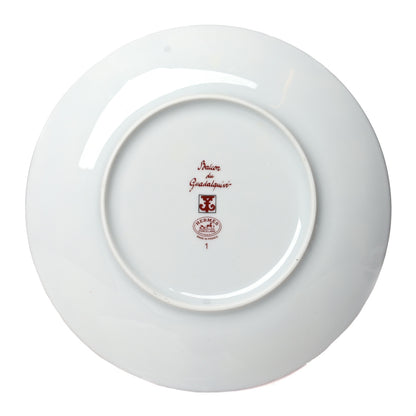 Hermes Porcelain Balcon du Guadalquivir Plate Set of 2 3 of 5