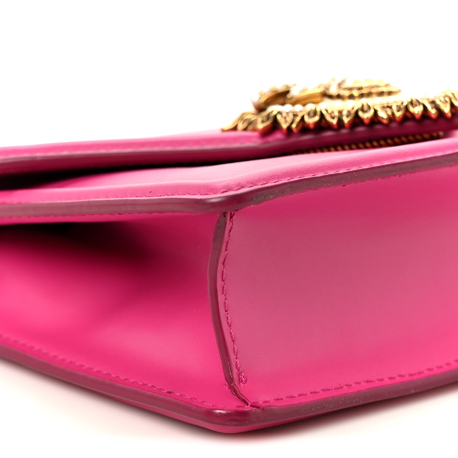 Dolce & Gabbana Smooth Calfskin Small Devotion Envelope Top Handle Bag Pink 9 of 10