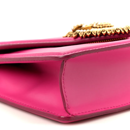 Dolce & Gabbana Smooth Calfskin Small Devotion Envelope Top Handle Bag Pink 9 of 10