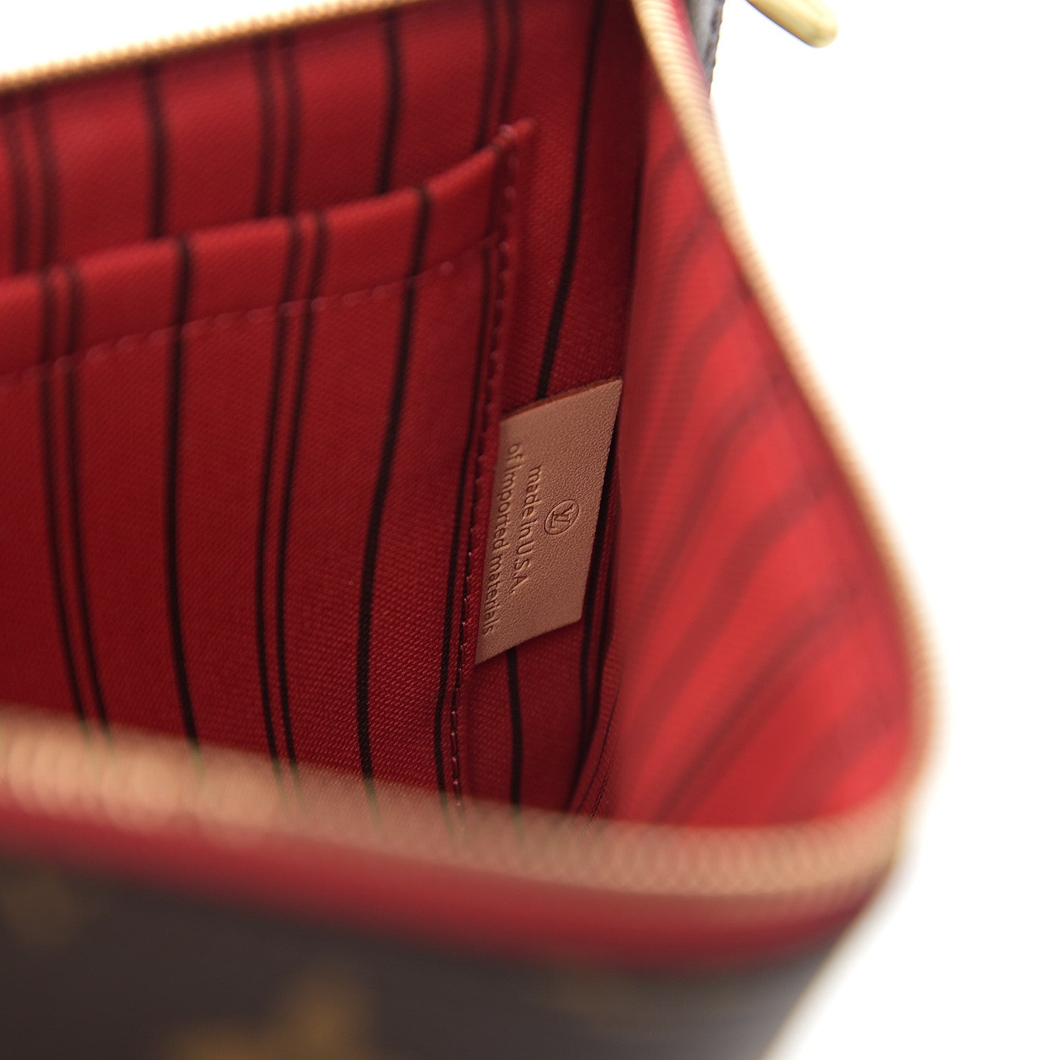 Louis Vuitton Monogram Neverfull MM GM Pochette Cherry 6 of 7