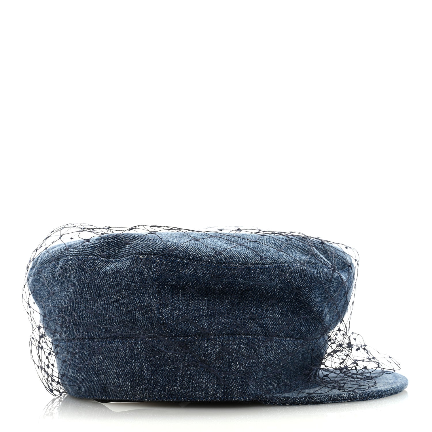 Christian Dior Denim Arty Veil Cap 58 Blue 5 of 7