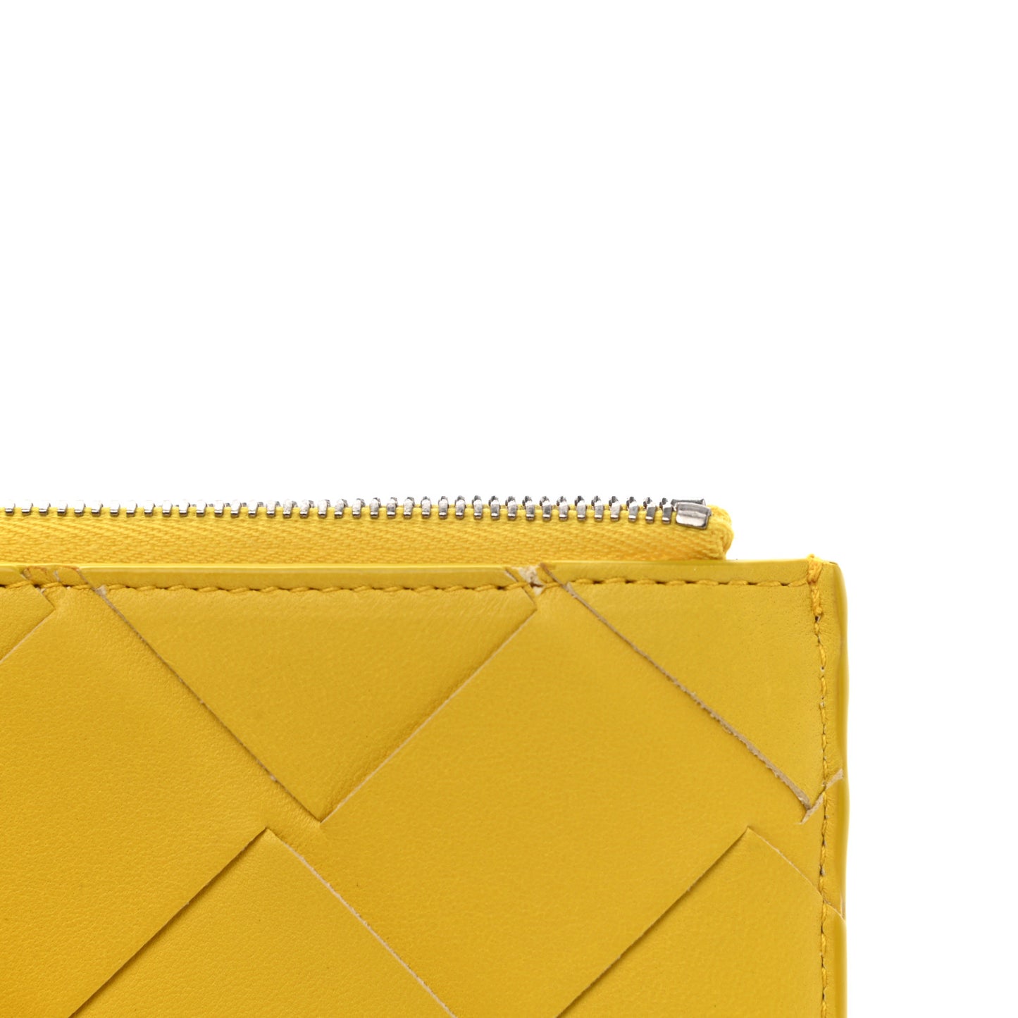 Nappa Maxi Intrecciato Coin Purse Yellow