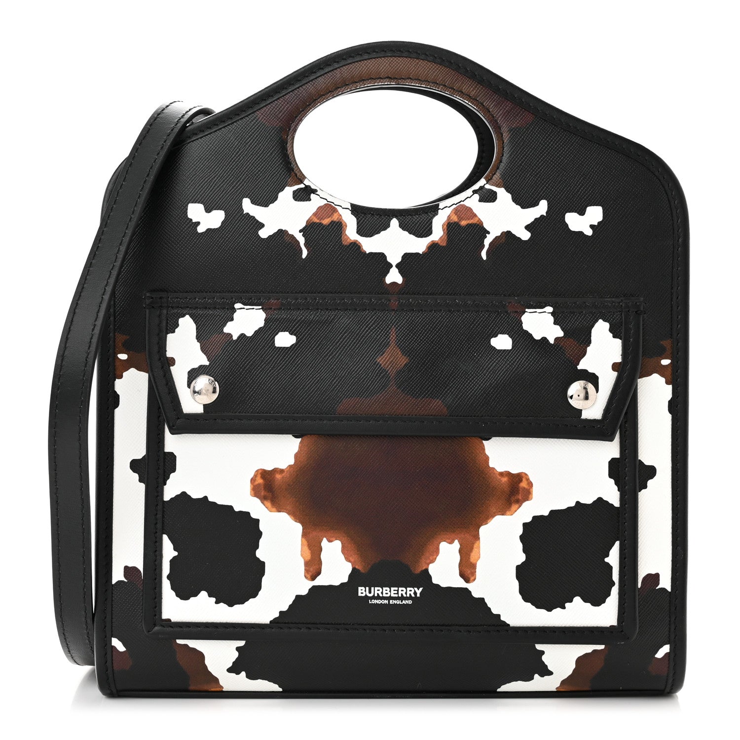 Burberry Calfskin Cow Print Mini Pocket Bag Multicolor 1 of 12