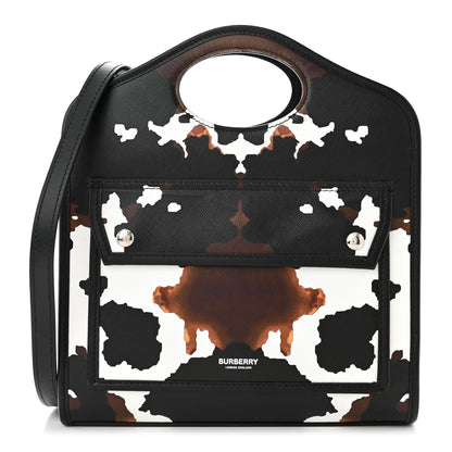 Burberry Calfskin Cow Print Mini Pocket Bag Multicolor 1 of 12