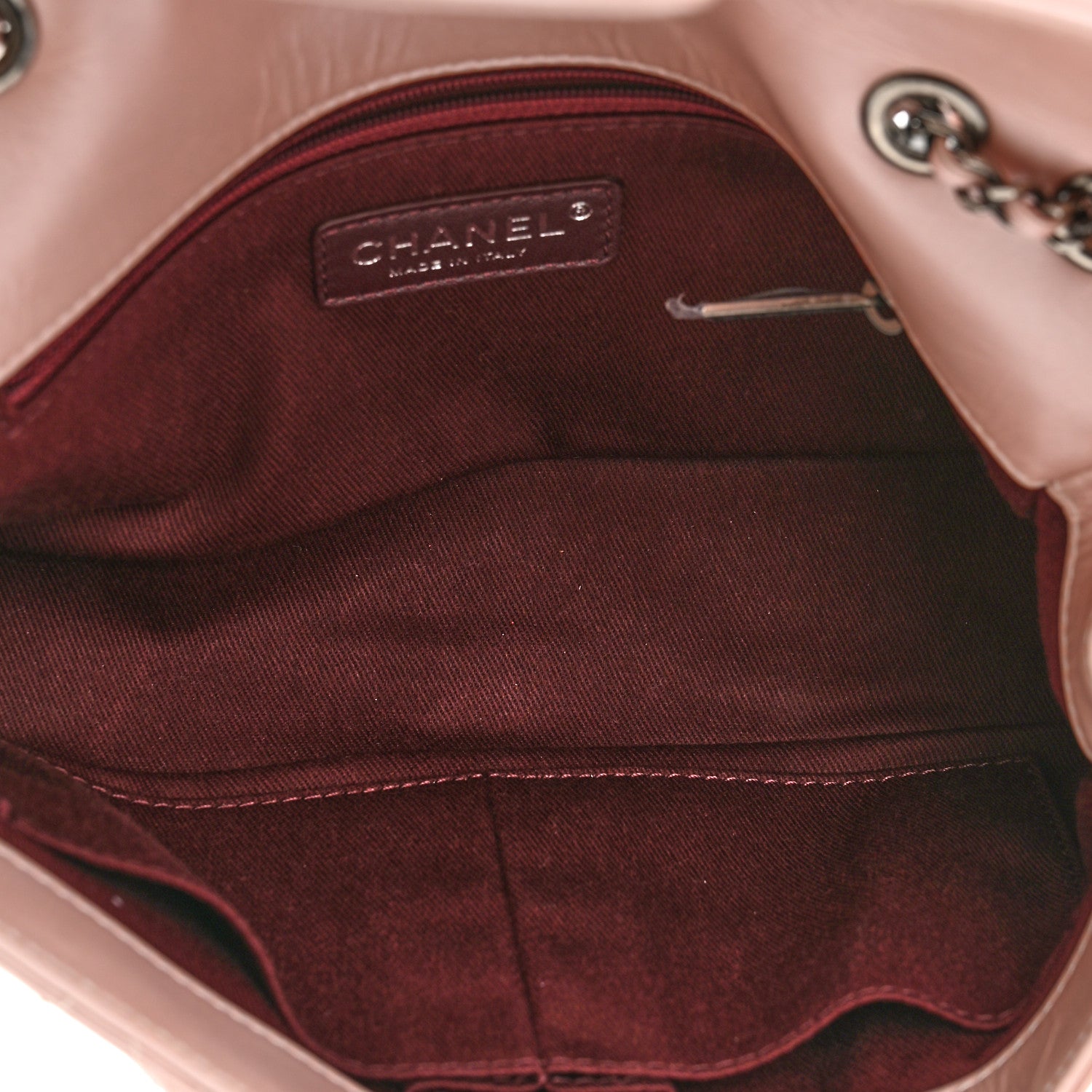 Chanel Glazed Calfskin Quilted Coco Pleats Flap Pink 5 of 10