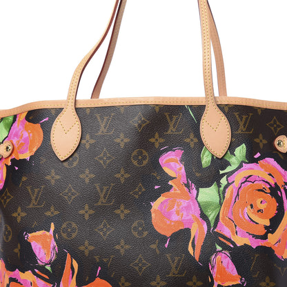 Louis Vuitton Monogram Roses Neverfull MM 8 of 10