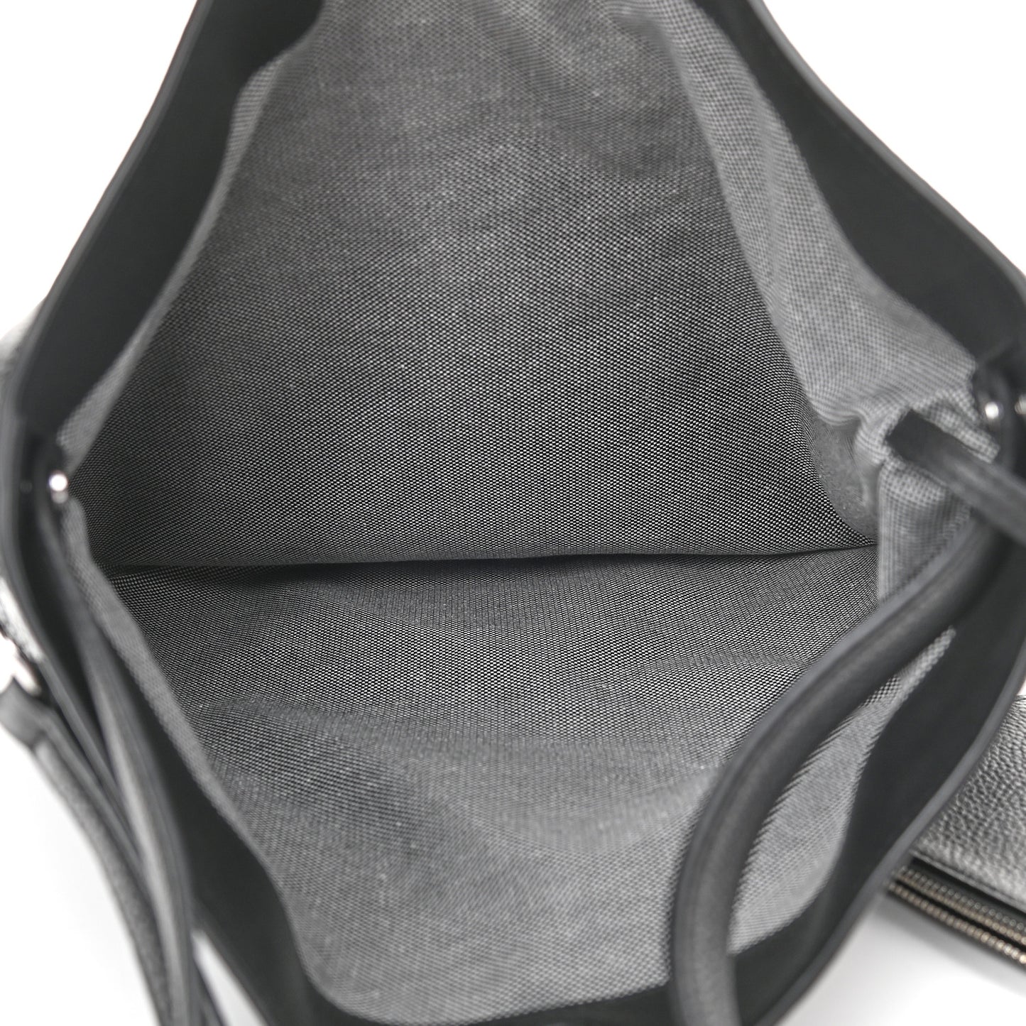 Pebbled Calfskin Studded Roxy Hobo Black
