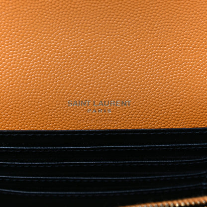 Saint Laurent Grain De Poudre Monogram Kate Belt Bag Senape Yellow 6 of 12