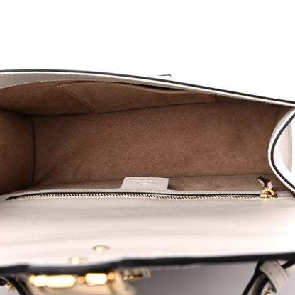 Gucci Calfskin Small Sylvie Shoulder Bag Off White 4 of 10