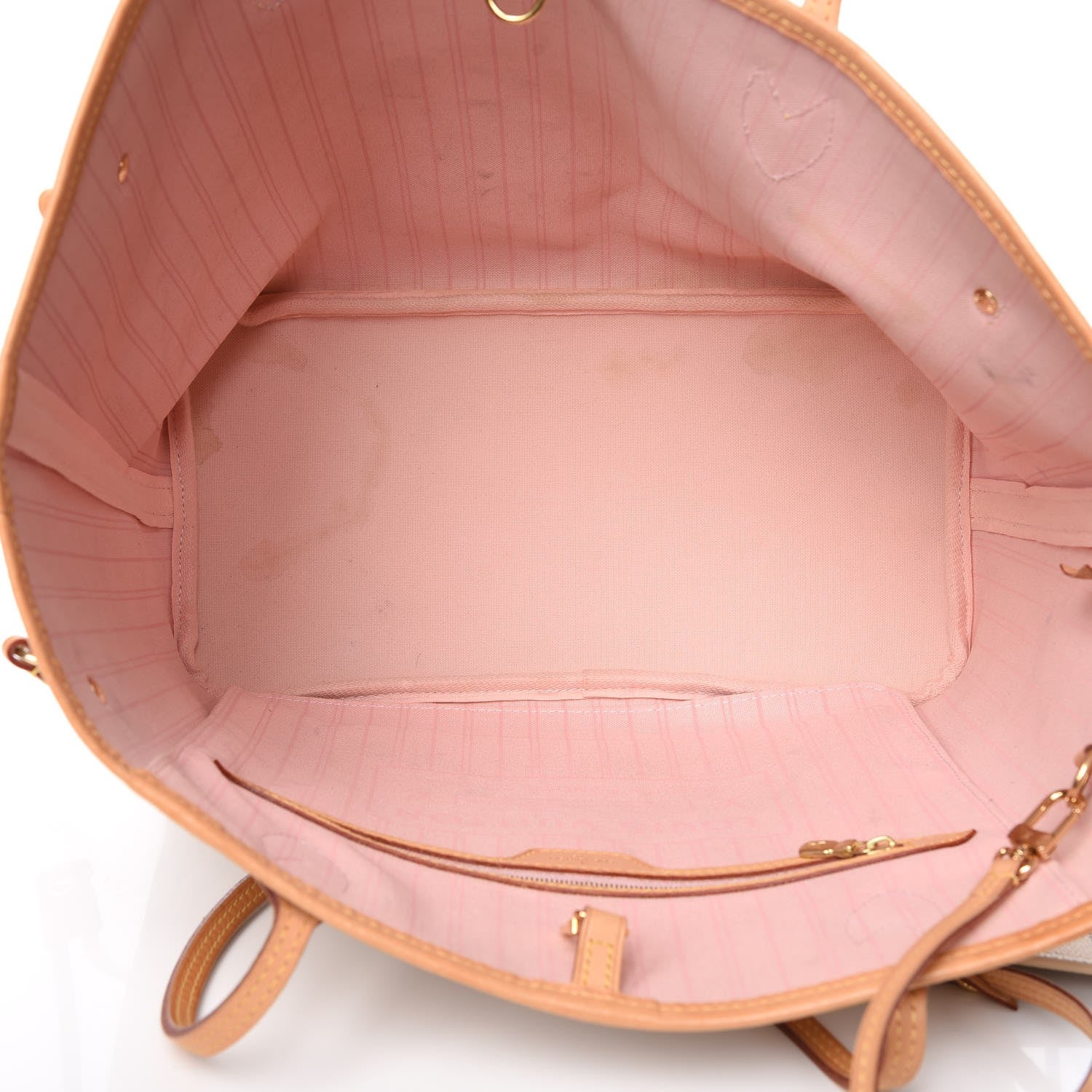 Louis Vuitton Damier Azur Neo Neverfull MM Rose Ballerine 5 of 13