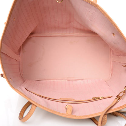 Louis Vuitton Damier Azur Neo Neverfull MM Rose Ballerine 5 of 13