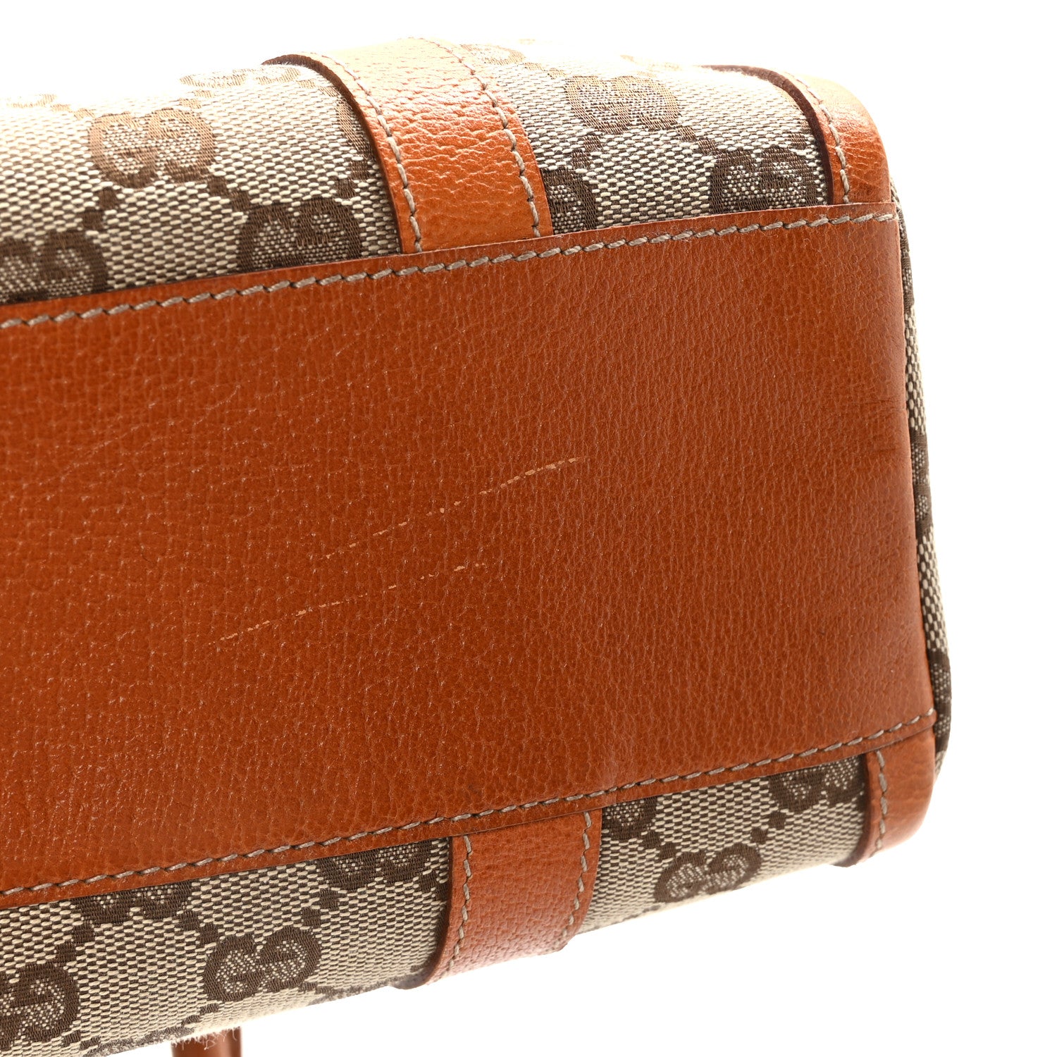 Gucci Monogram Small Abbey Boston Orange 10 of 11