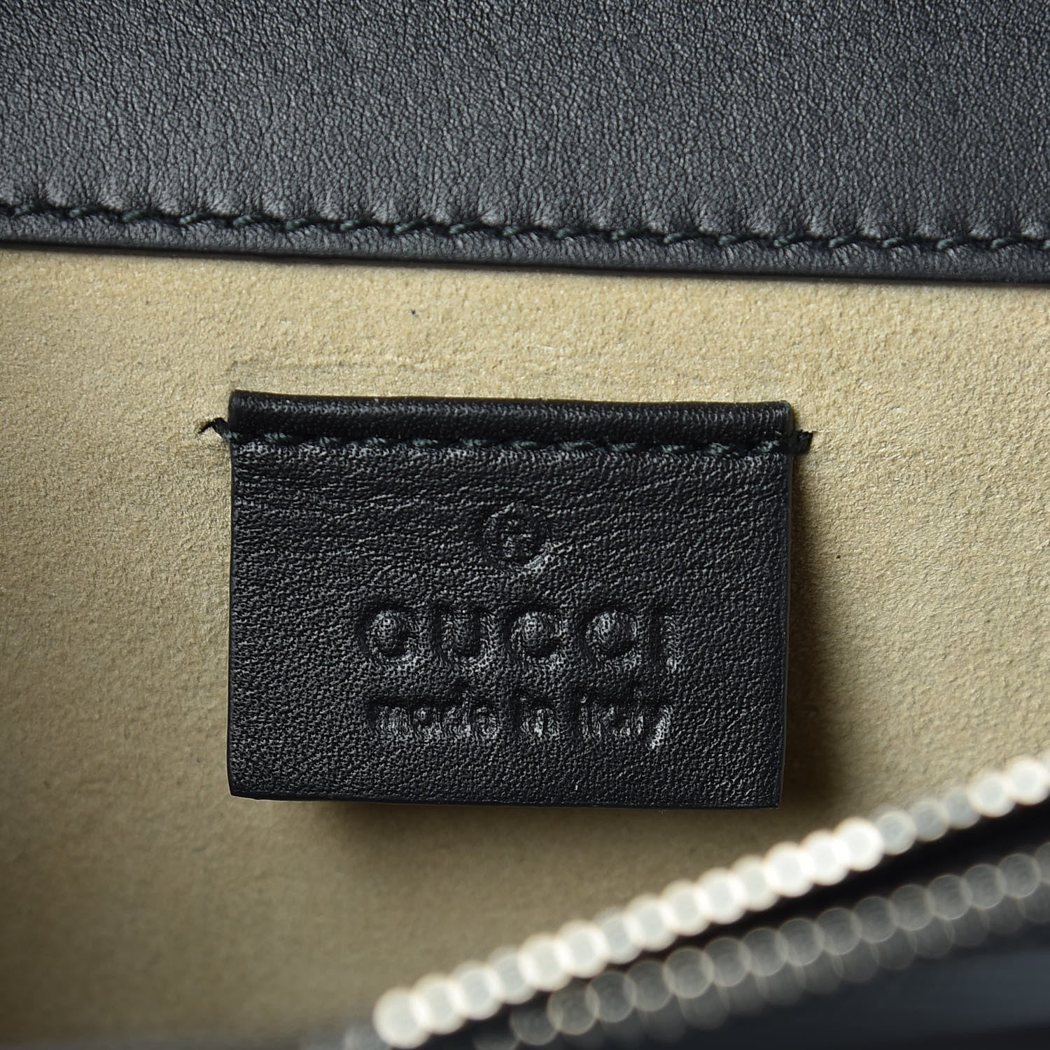 Gucci Calfskin Floral Embroidered Studded Small Dionysus Shoulder Bag Black 6 of 16