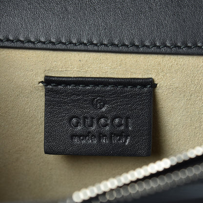 Gucci Calfskin Floral Embroidered Studded Small Dionysus Shoulder Bag Black 6 of 16