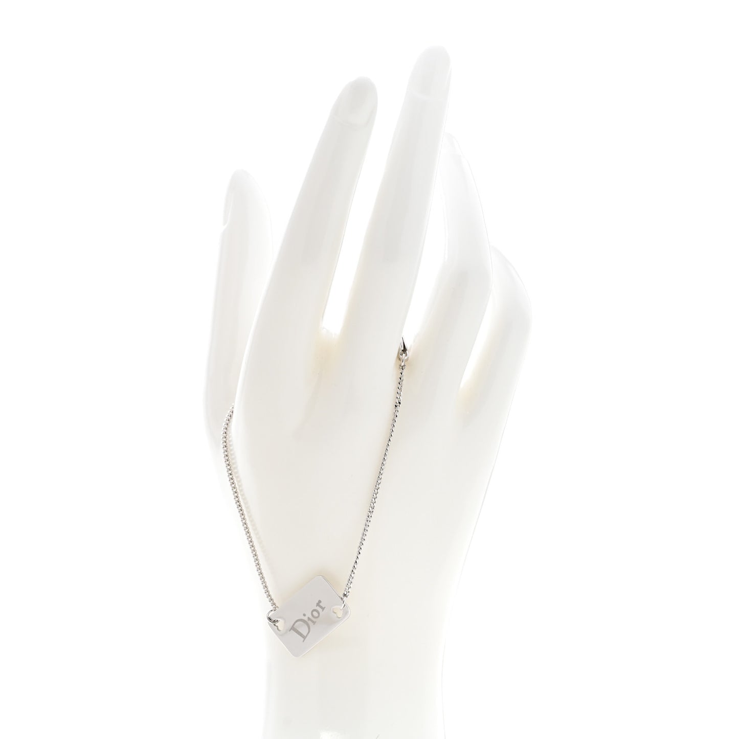 Playing Card Tag Bracelet Silver