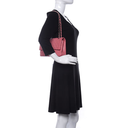 Chanel Lambskin Quilted Medium Double Flap Pink 2 of 12