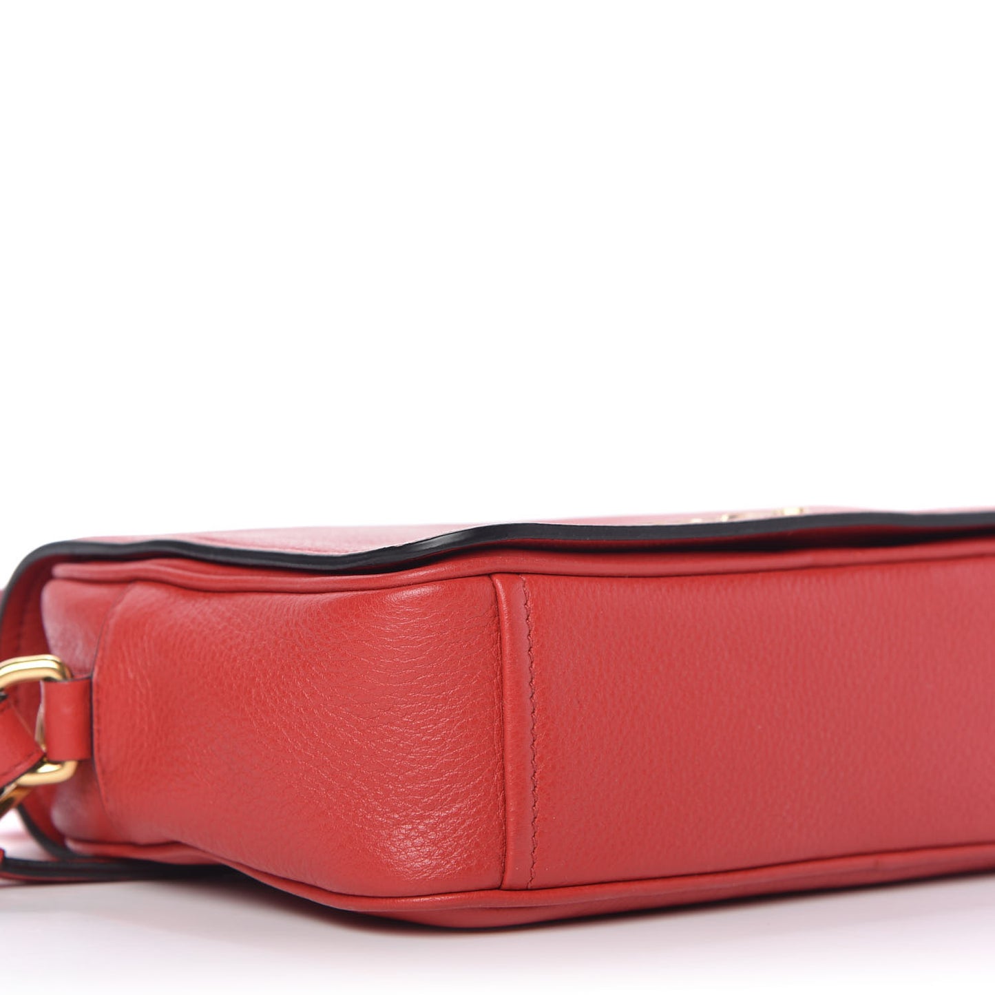 Vitello Phenix Flap Crossbody Rosso
