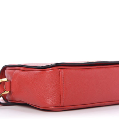 Prada Vitello Phenix Flap Crossbody Rosso 6 of 9