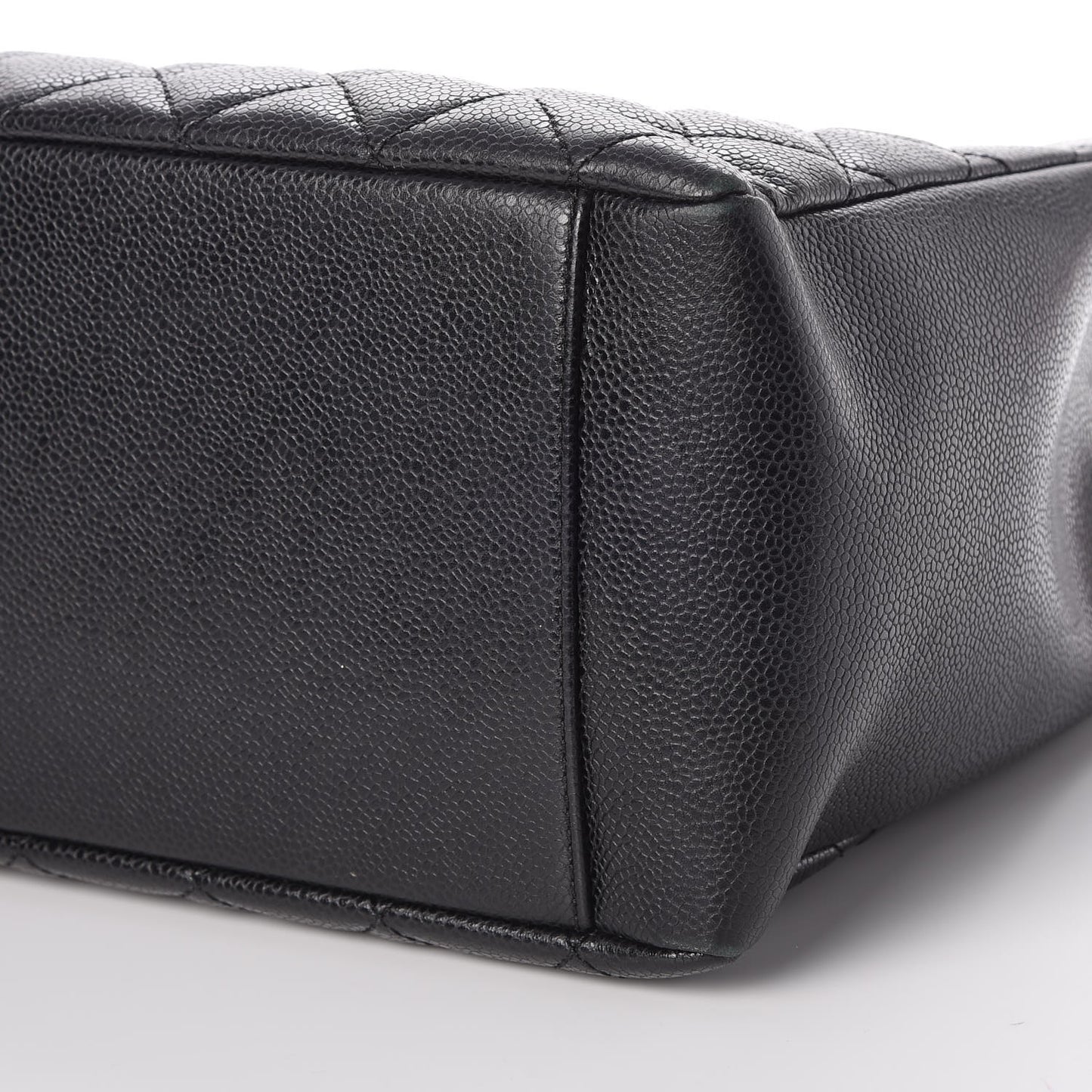 Caviar Quilted Grand Shopping Tote GST Black