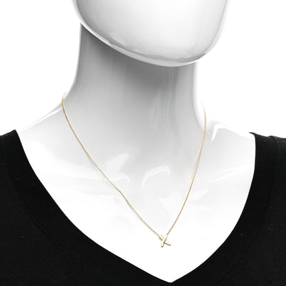 Tiffany 18K Yellow Gold Mini Paloma Picasso Graffiti X Pendant Necklace 2 of 4