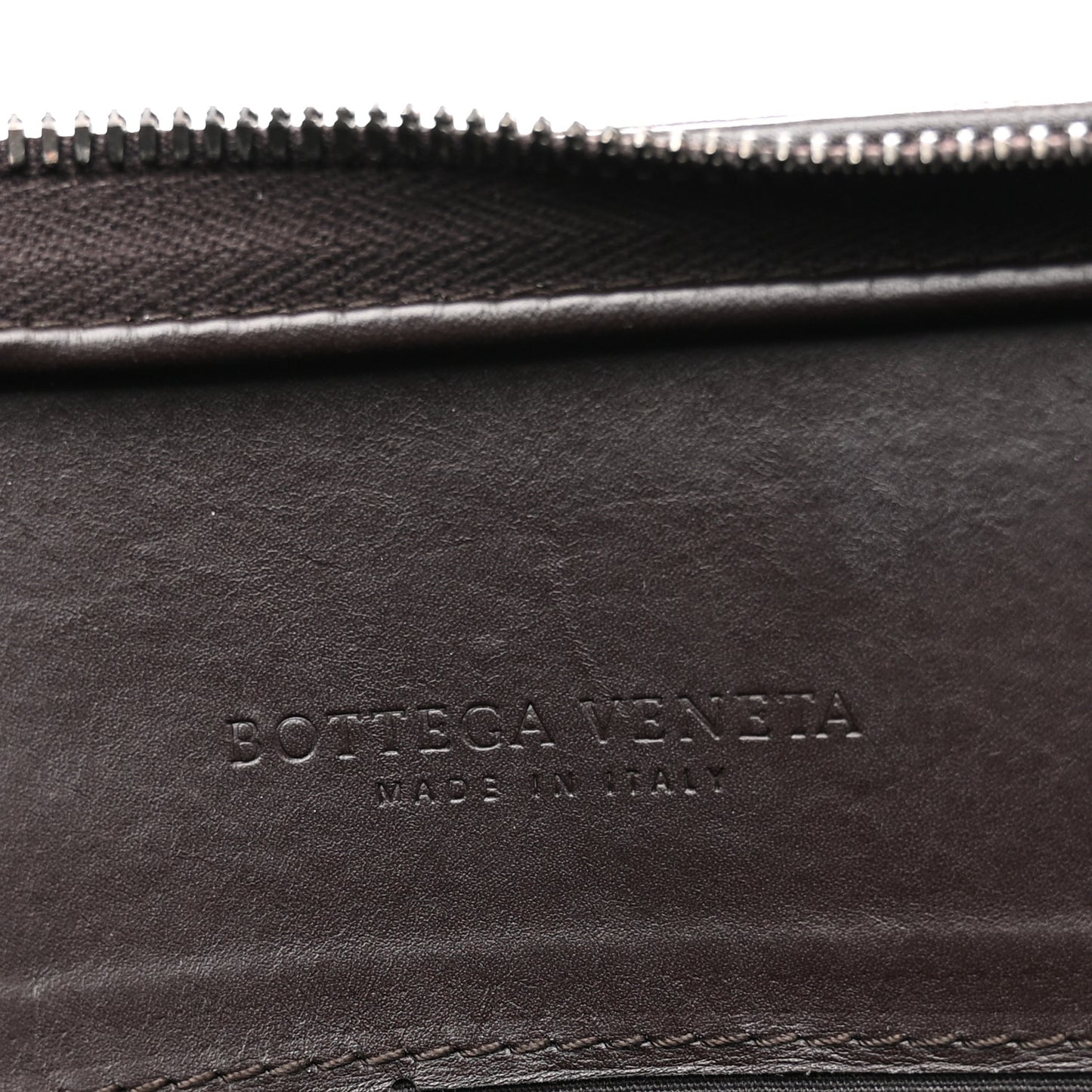 Nappa Intrecciato Briefcase Ebano