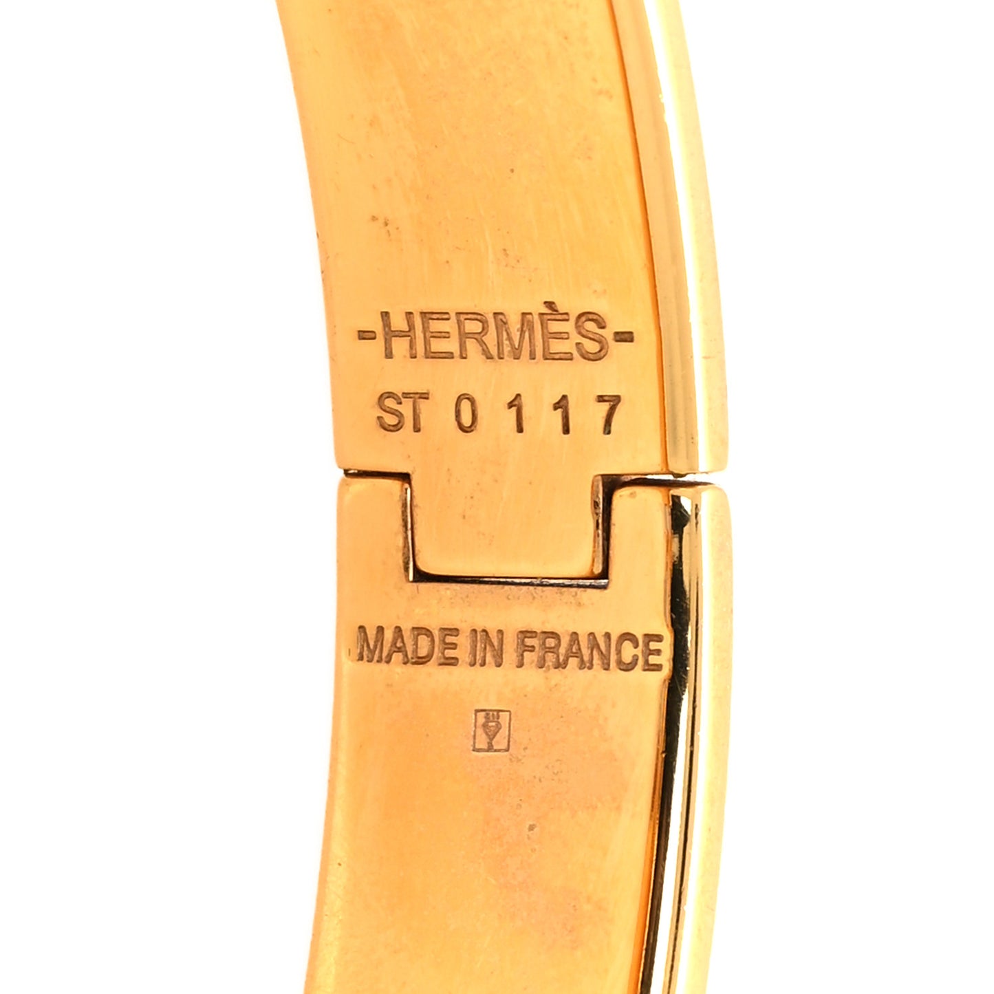 Enamel Narrow Clic Clac H Bracelet PM Black