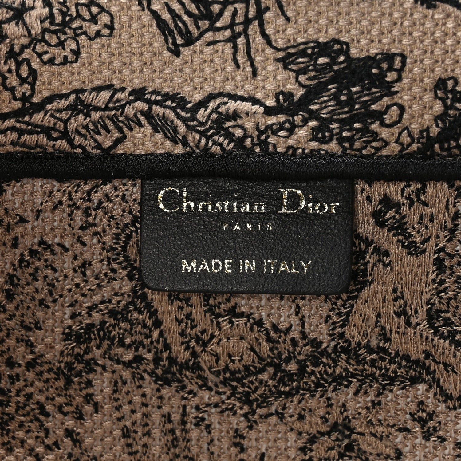 Christian Dior Canvas Embroidered Small Dioriviera Toile De Jouy Book Tote Beige 7 of 9