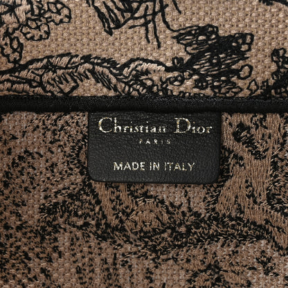 Christian Dior Canvas Embroidered Small Dioriviera Toile De Jouy Book Tote Beige 7 of 9