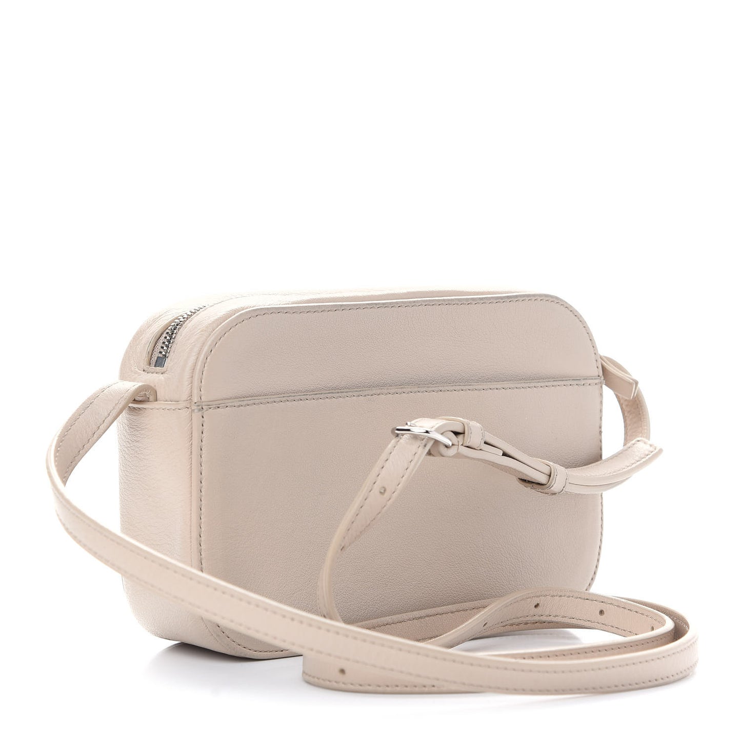 Calfskin Logo XS Everyday Camera Bag Light Beige Black