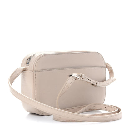 Balenciaga Calfskin Logo XS Everyday Camera Bag Light Beige Black 3 of 13