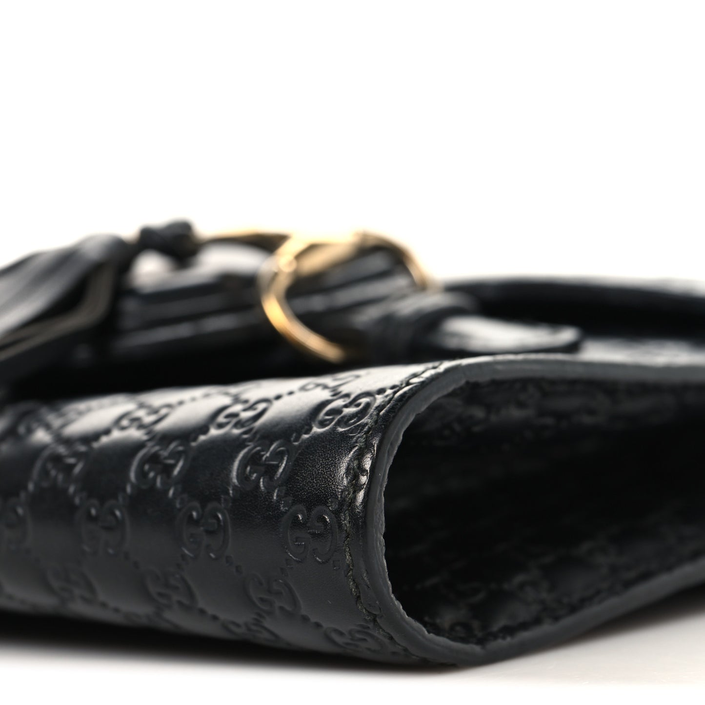 Soft Microguccissima Mini Emily Chain Shoulder Bag Black