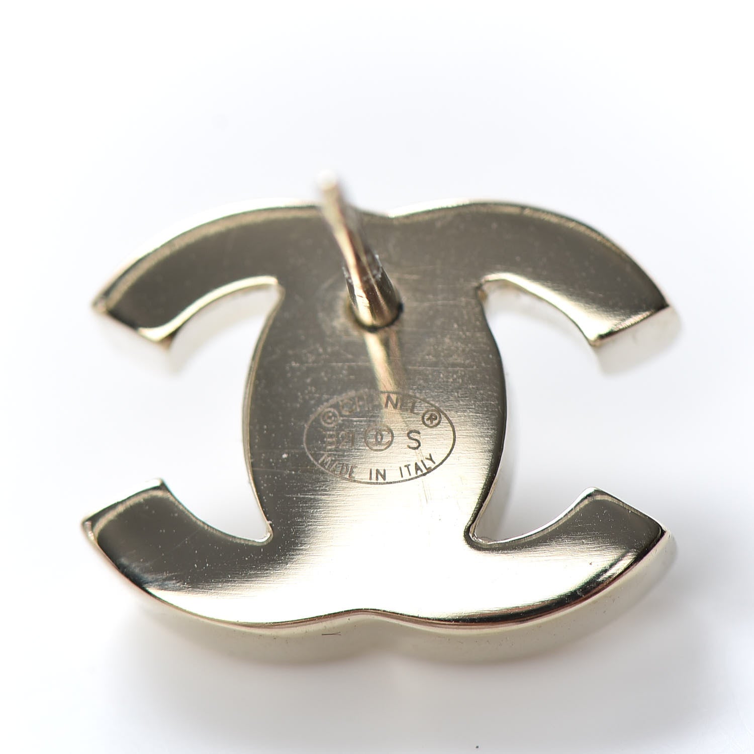 Chanel Metal CC Turnlock Earrings Gold 4 of 4