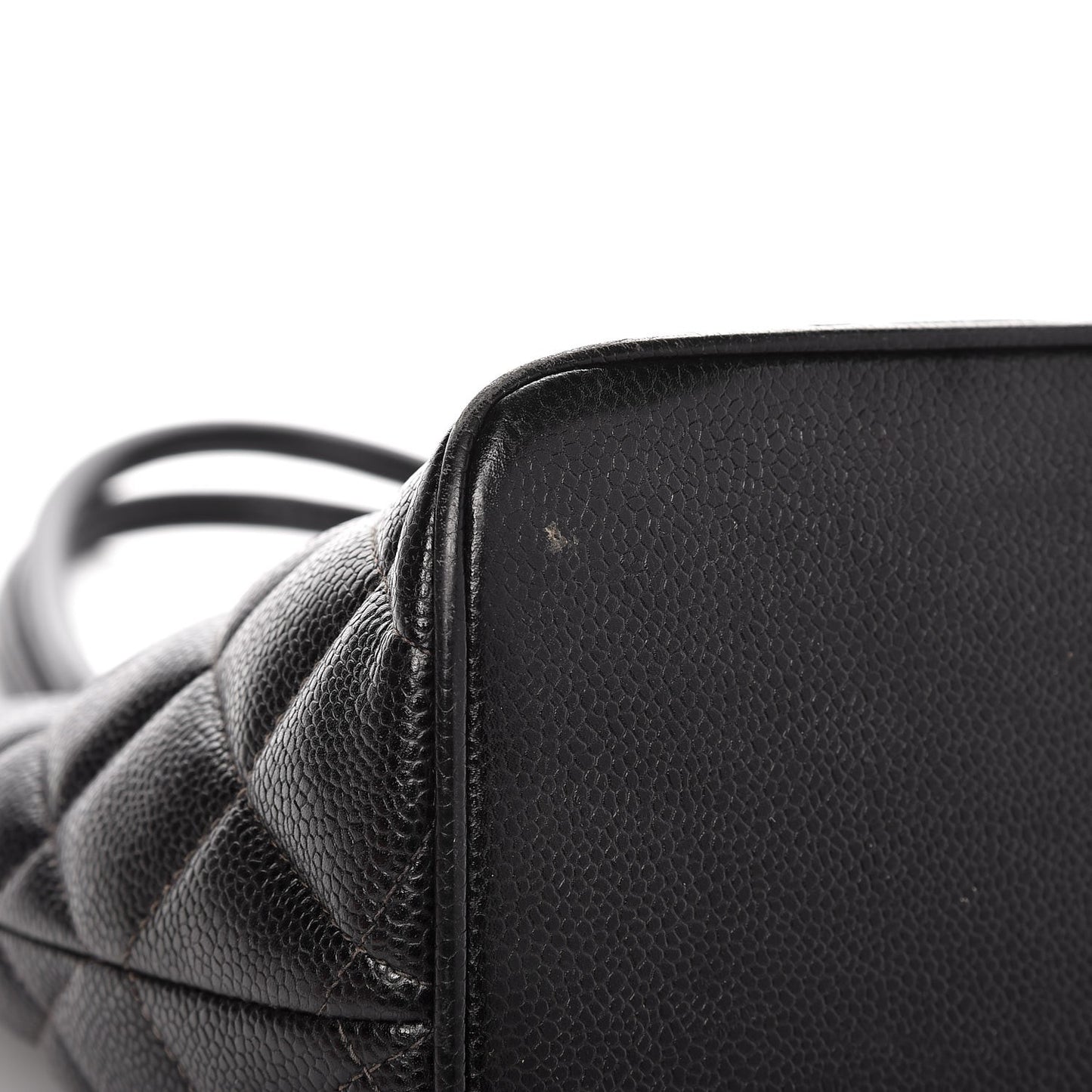Caviar Quilted Medallion Tote Black