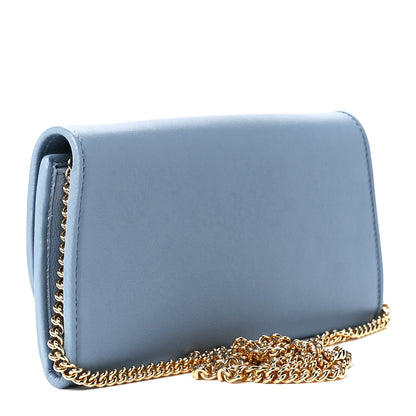 Gucci Roxy Calfskin Blondie Continental Chain Wallet Cloudy Blue 3 of 11