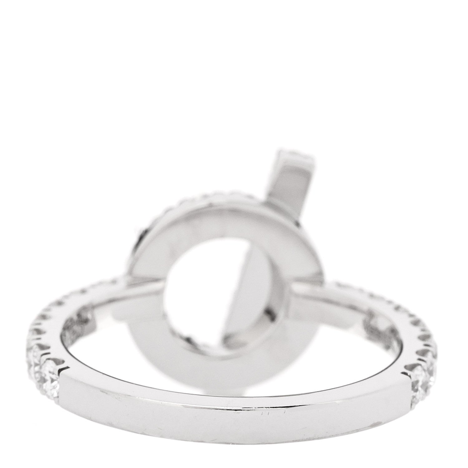Hermes 18K White Gold Diamond Finesse Ring 51 5.75 3 of 6