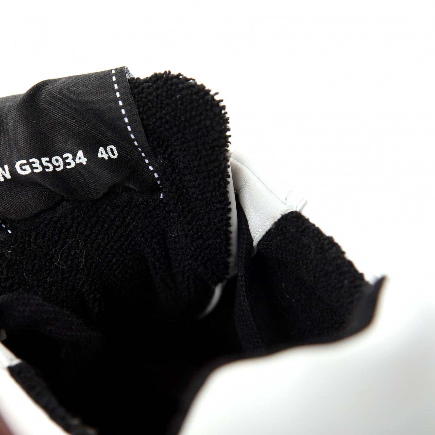 Calfskin Womens Logo Sneakers 40 Black White