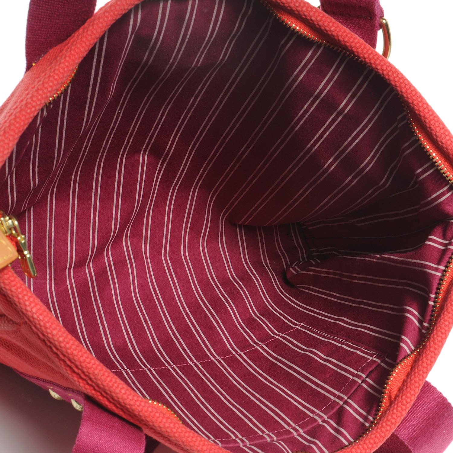 Louis Vuitton Toile Antigua Cabas MM Red Pink 5 of 7