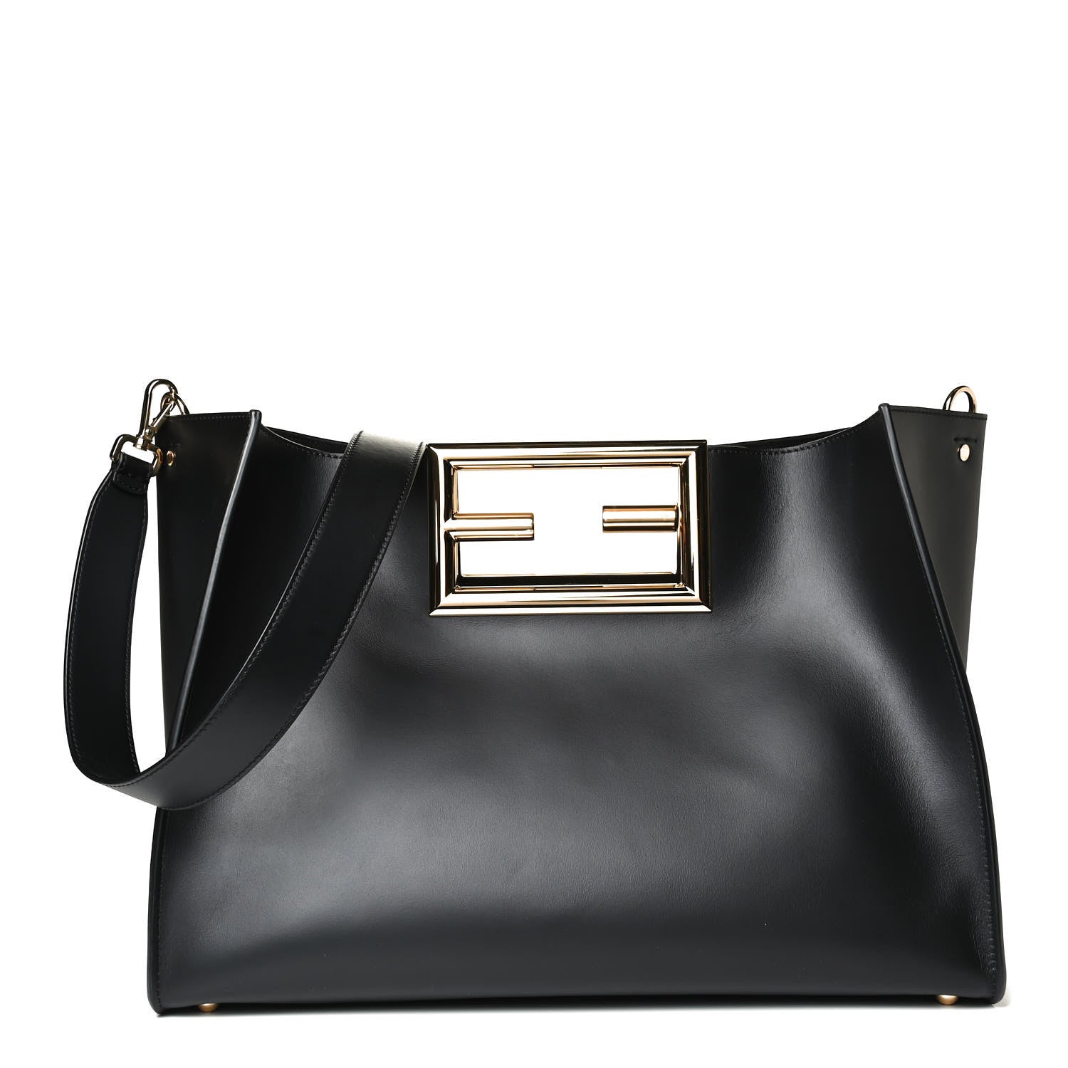 Fendi Vitello King Medium Fendi Way Tote Black 1 of 13