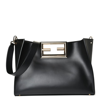 Fendi Vitello King Medium Fendi Way Tote Black 1 of 13