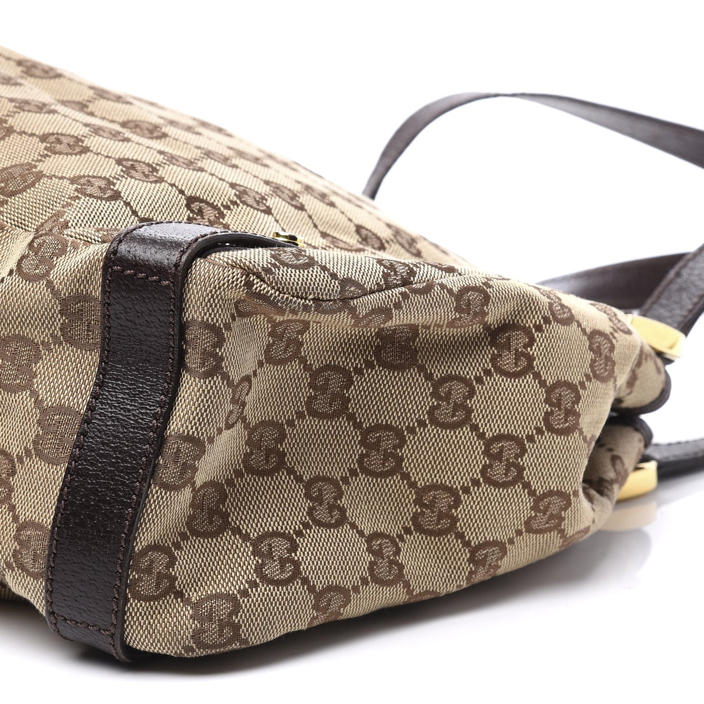 Monogram Medium Abbey Shoulder Bag Dark Brown