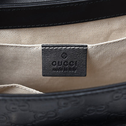 Gucci Guccissima Medium Emily Chain Shoulder Bag Black 7 of 8