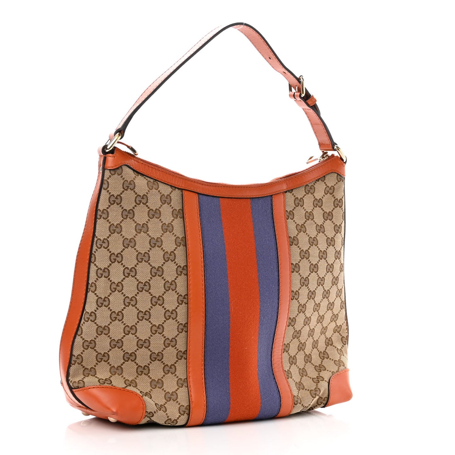 Monogram Vintage Web Medium Hobo Orange