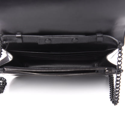 Balenciaga Smooth Calfskin B Wallet on Chain Black 5 of 10